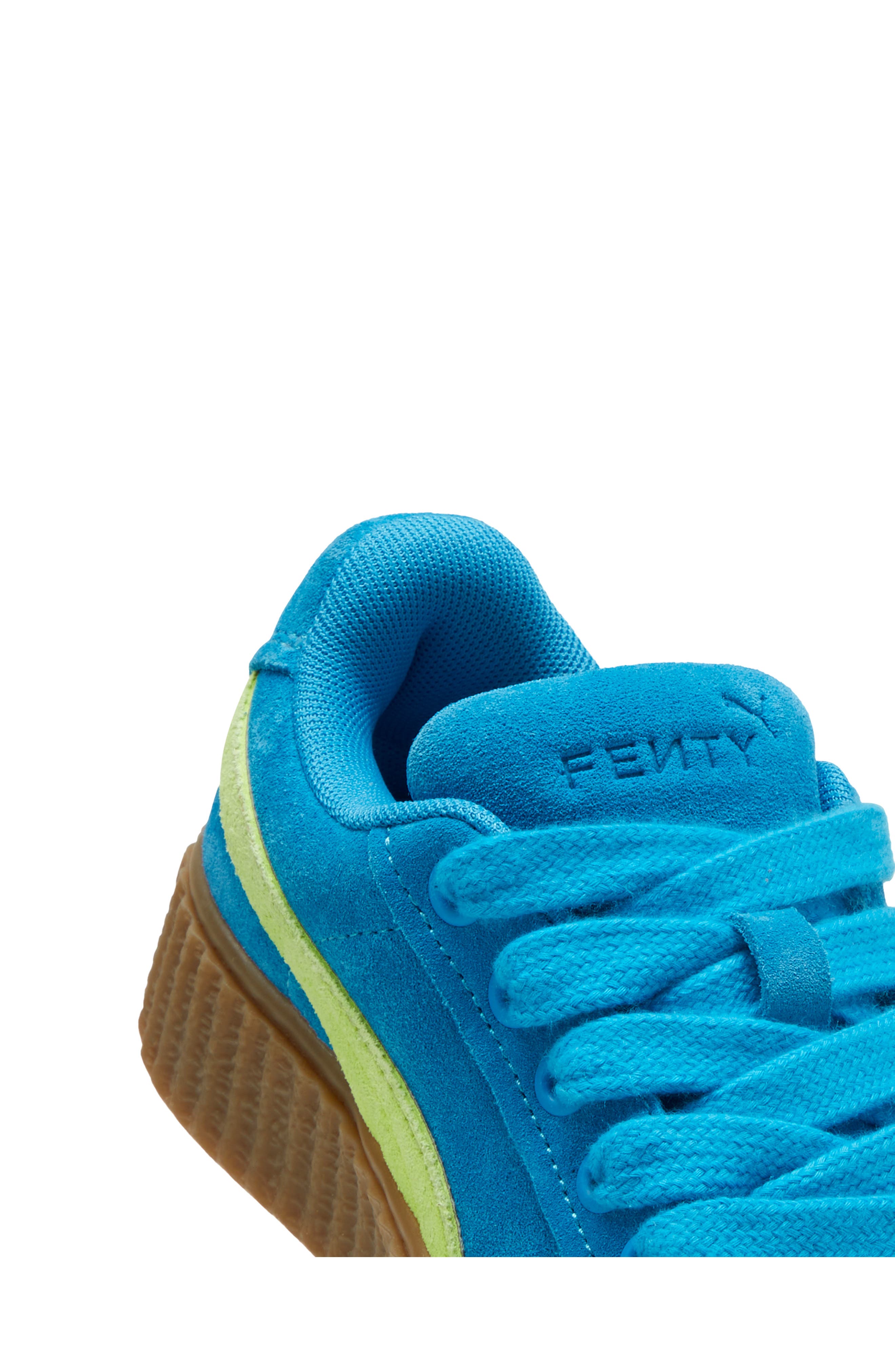 PUMA x FENTY Kids' Creeper Sneaker, Alternate, color, Speed Blue-Lime Pow-Gum