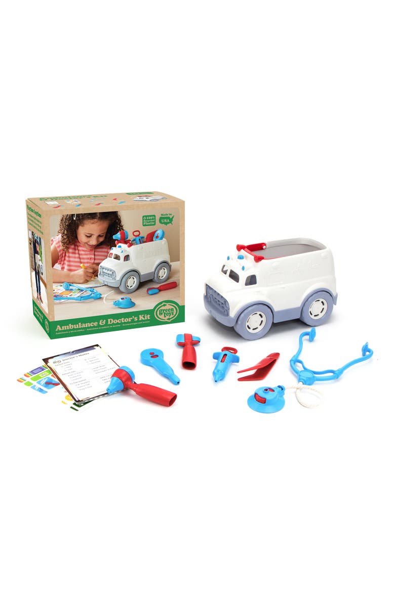 Green Toys Ambulance & Doctor's Kit Playset, Alternate, color, 
