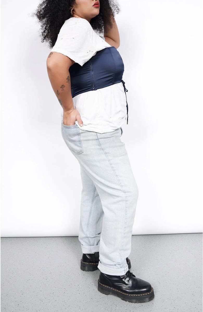 WILDFANG The Empower Satin 6-Way Corset, Alternate, color, 