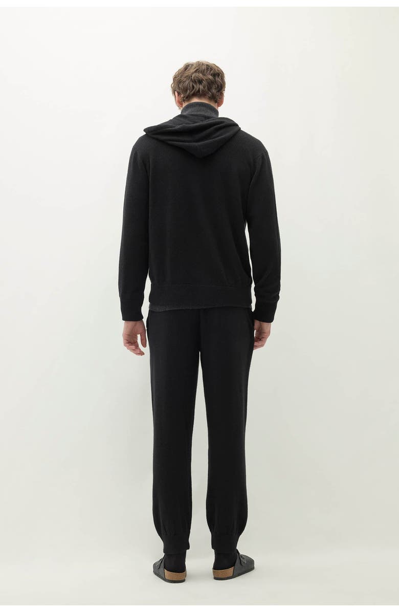 NAKED CASHMERE Kayden Zip-Up Hoodie, Alternate, color, Black