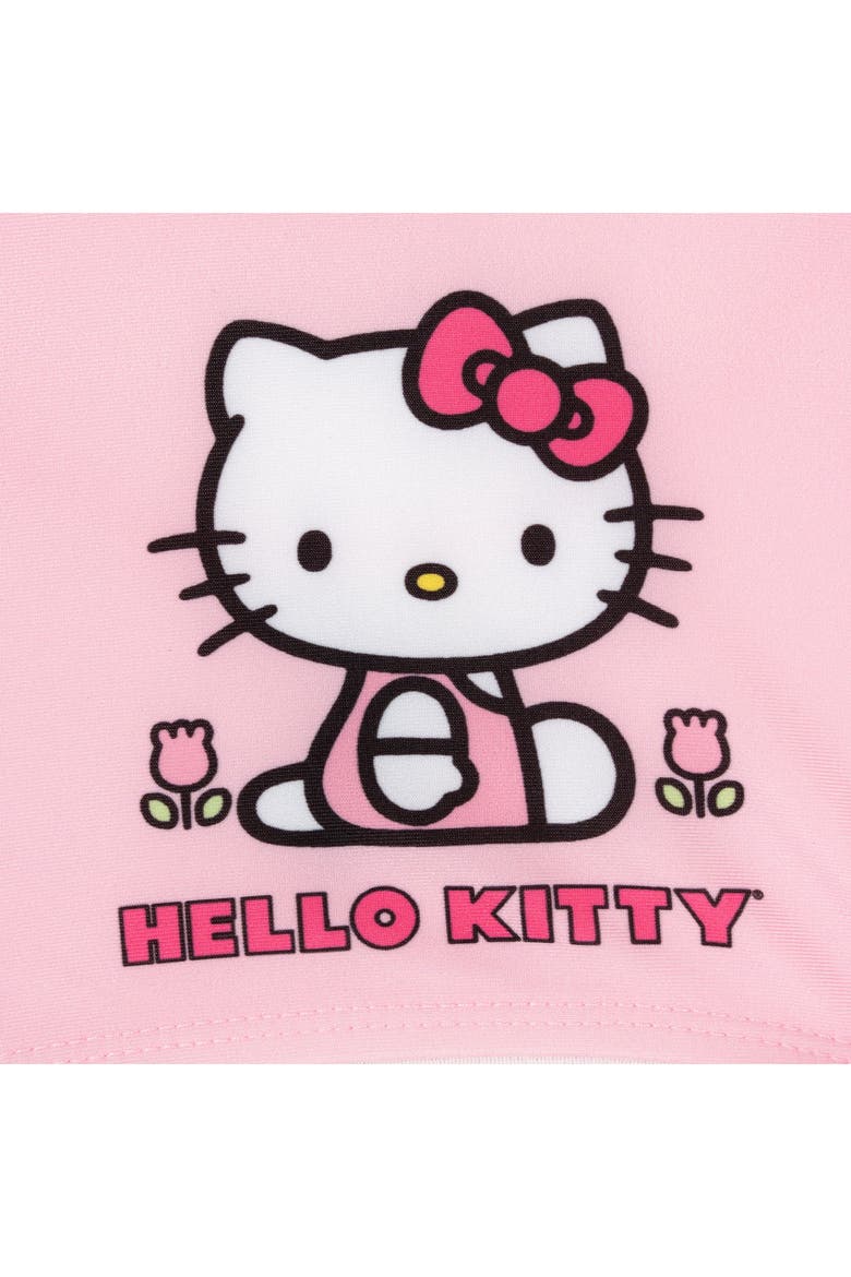 Sleeveless One Piece Bathing Suit, Alternate, color, Hello Kitty Blush