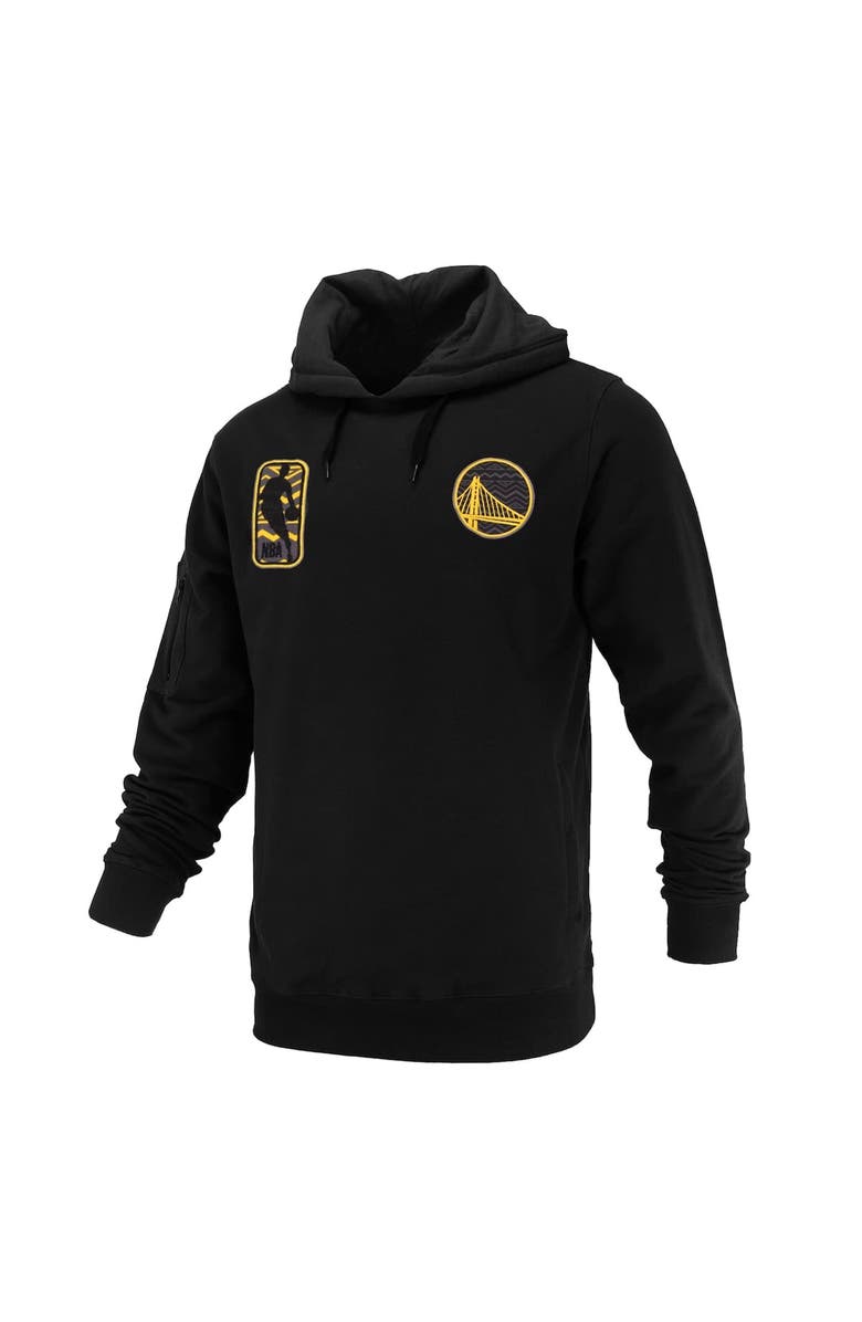 FISLL Unisex FISLL Black Golden State Warriors Logoman Shadow Collection Pullover Hoodie, Alternate, color, Black