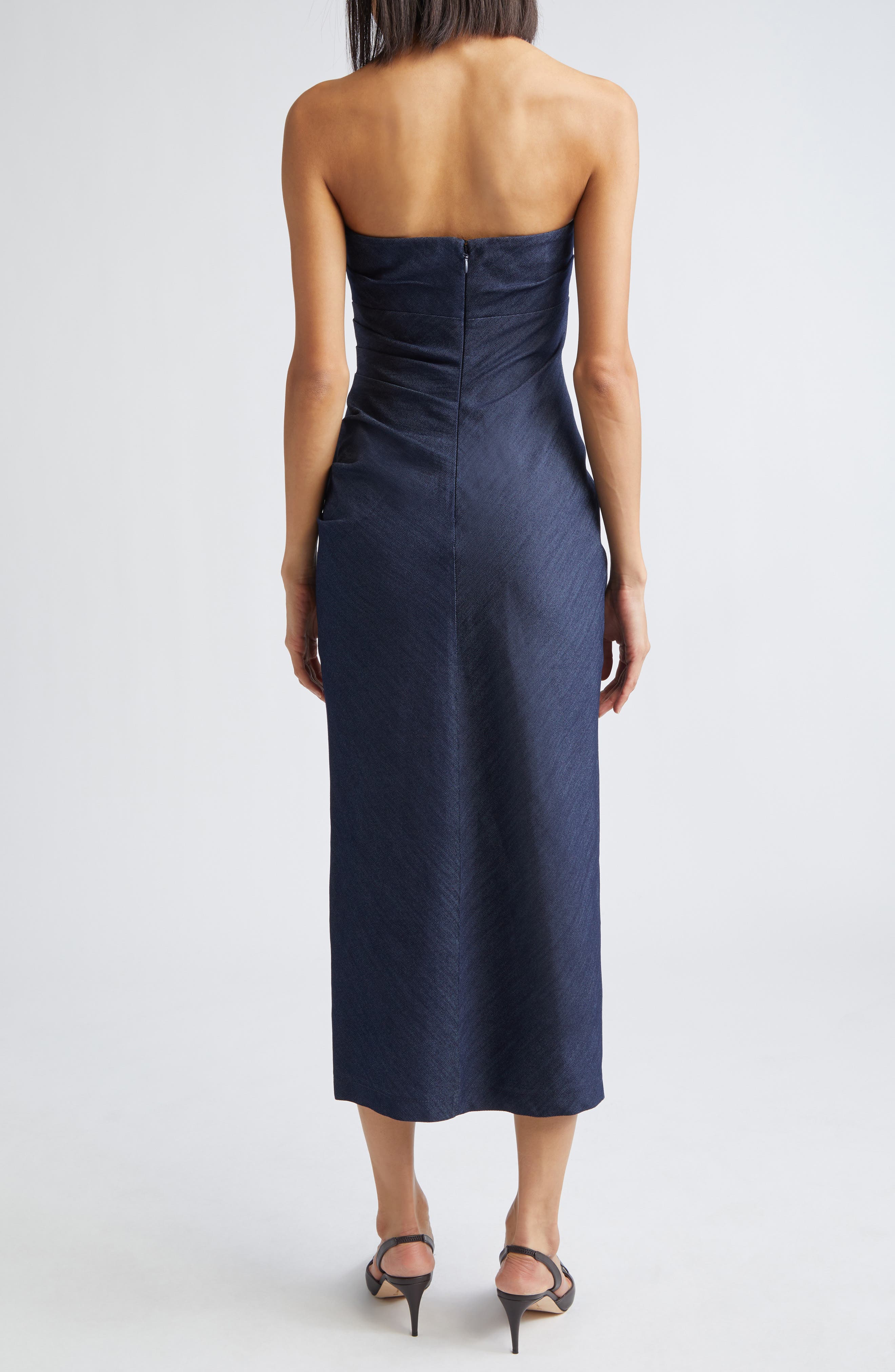 Adira Strapless Denim Dress - image 2