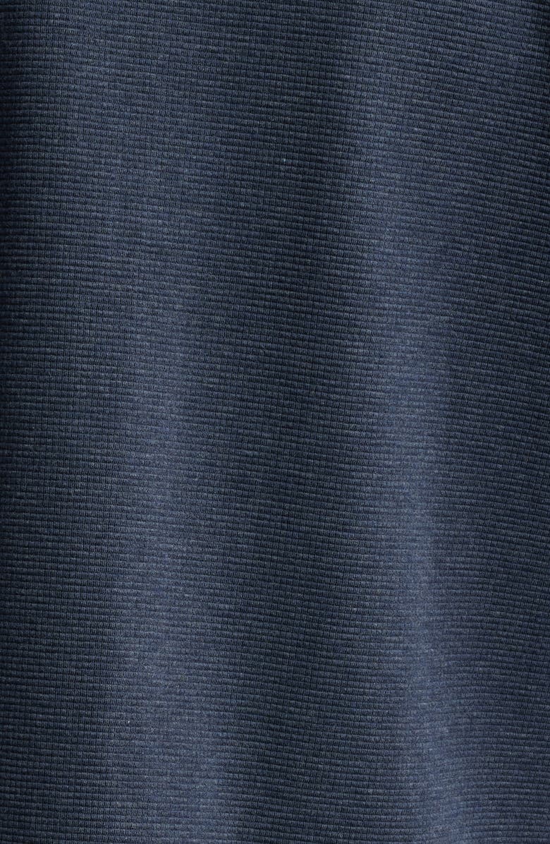 Robert Barakett Dugald Mélange Knit Button-Up Overshirt, Alternate, color, Blue