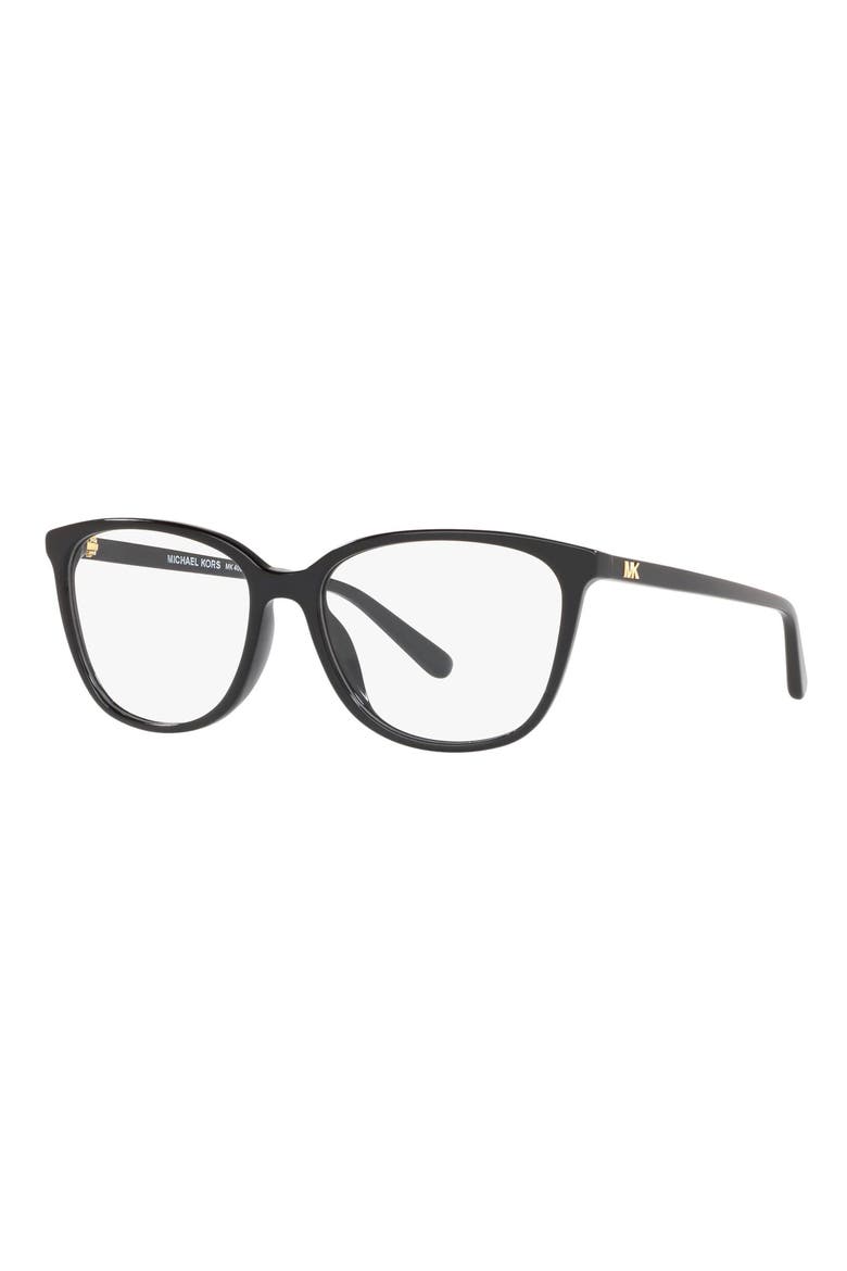 55m Cat Eye Optical Glasses, Alternate, color, BLACK