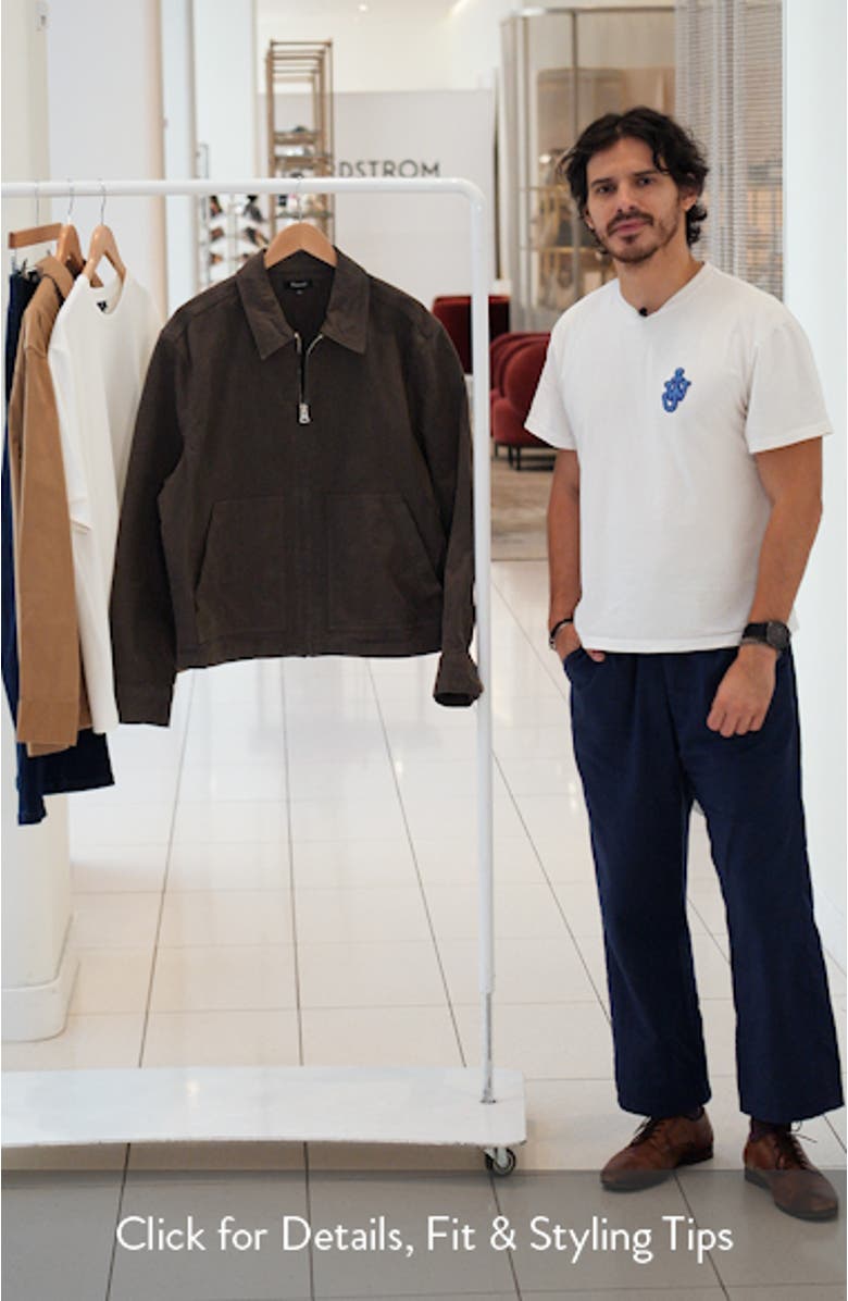 Cotton Canvas Zip Jacket, sales video thumbnail