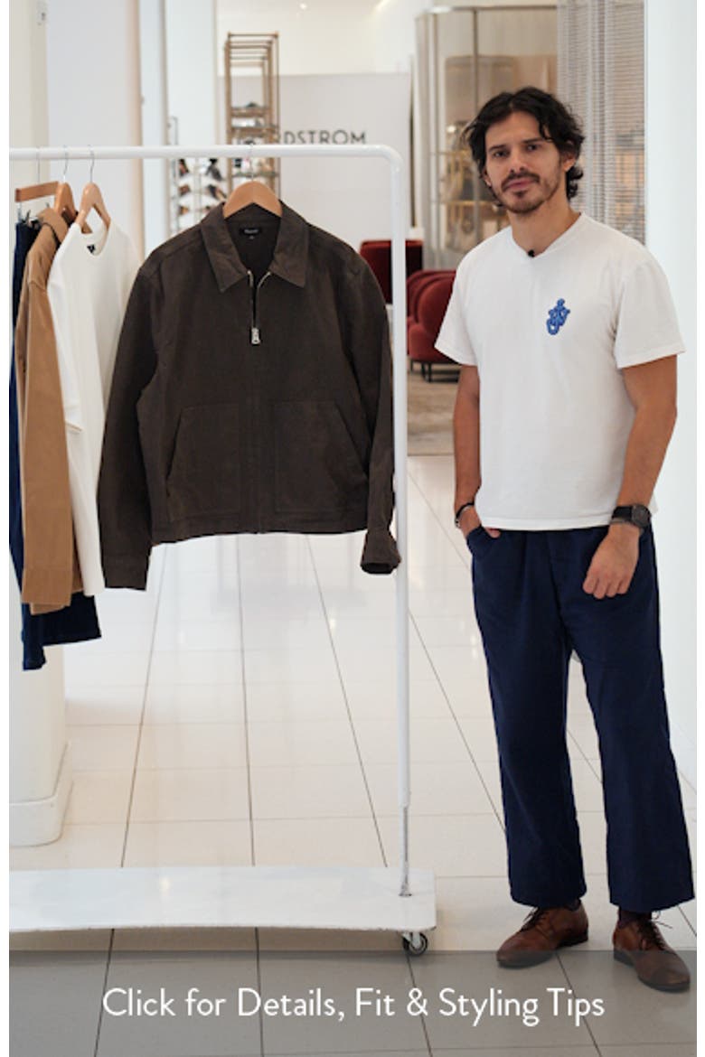 Cotton Canvas Zip Jacket video