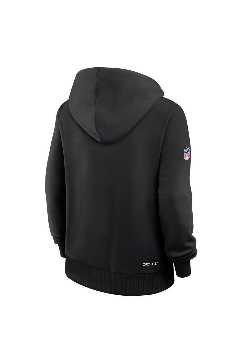 Women's Nike Black Philadelphia Eagles Sideline Standard Issue Dri-FIT Hoodie, Alternate, color, Black