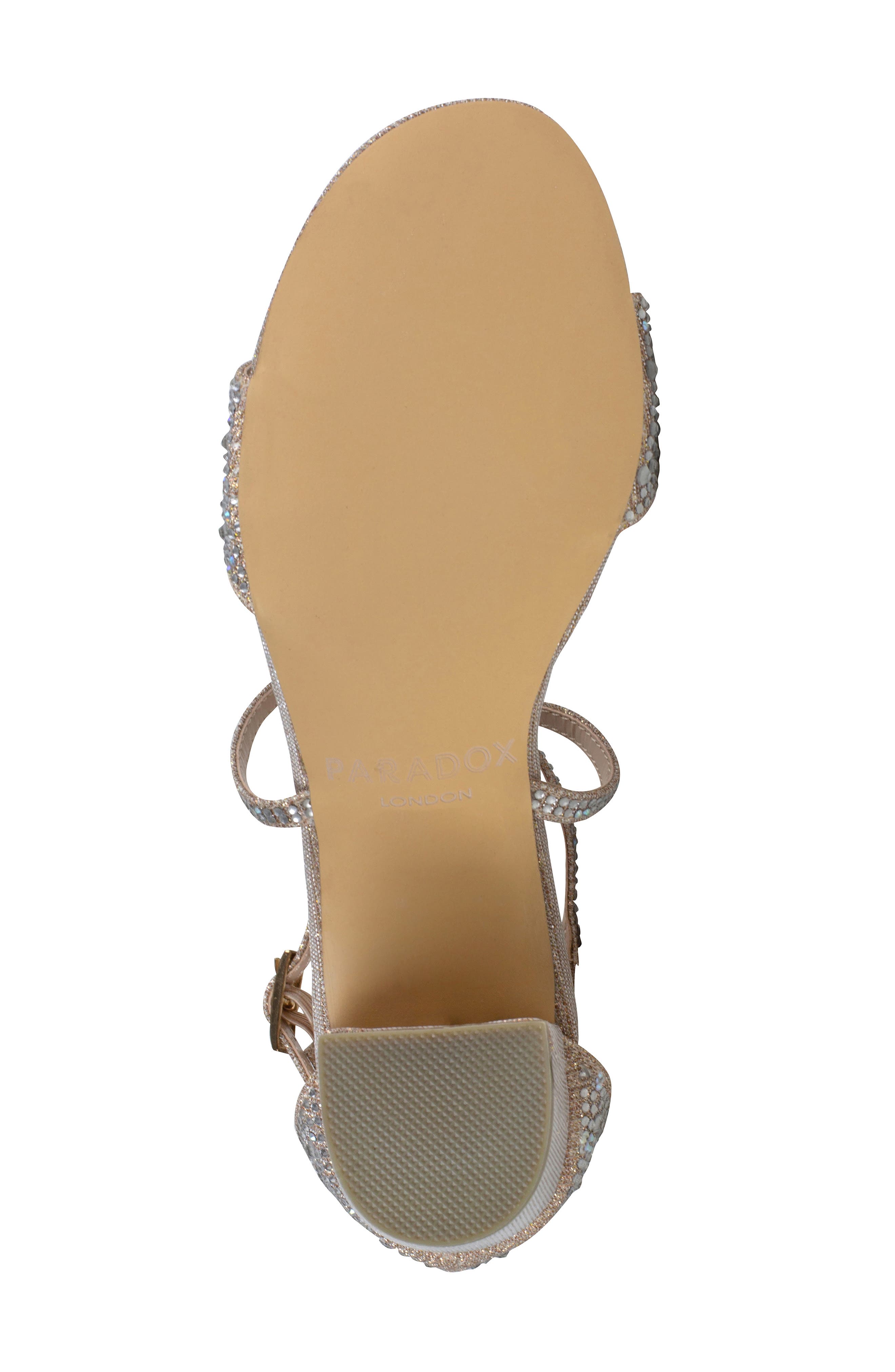 Paradox London Pink Ines Block Heel Sandal, Alternate, color, Champagne