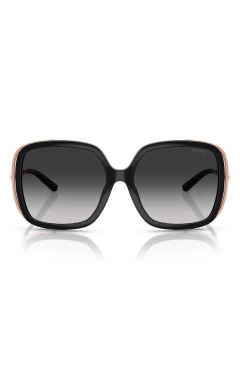 56mm Square Gradient Sunglasses