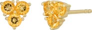 Bony Levy 14K Gold Semiprecious Stone Trio Stud Earrings