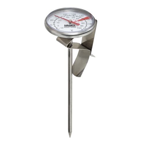 Maverick Instant Read Beverage And Frothing Thermometer In Silver
