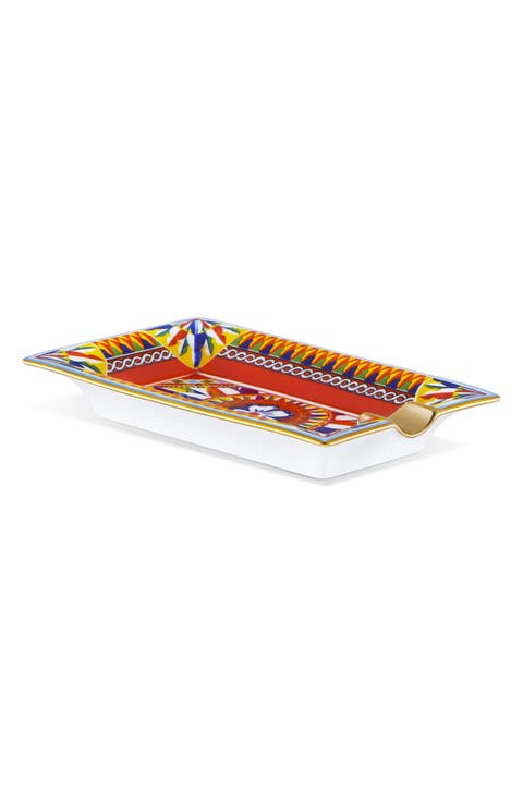 Carretto Porcelain Rectangular Ashtray
