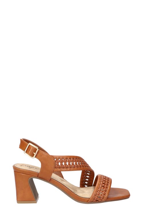 Easy Street Rowan Half D'orsay Sandal In Tan