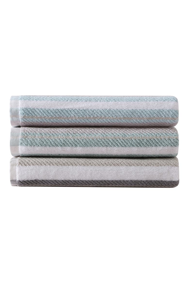 Ocean Bay Stripe 3-Piece Towel Set, Alternate, color, BLUE
