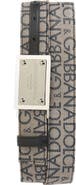 Dolce&Gabbana Logo Jacquard Coated Canvas Belt