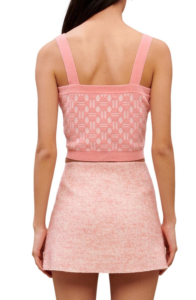 maje Janello Pleated Skirt, Alternate, color, Pink