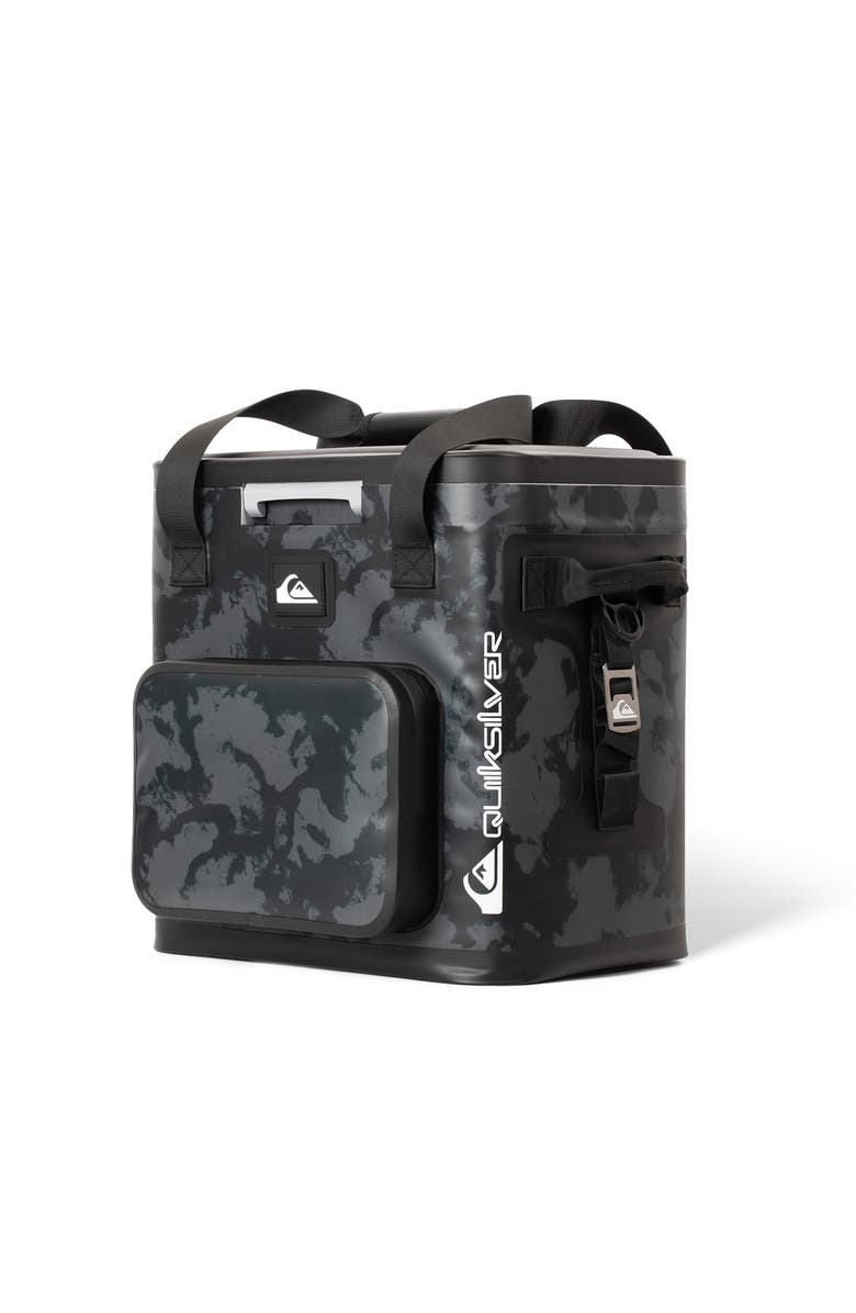 Quiksilver Coastal 20L Multi-Layer Insulated Zipperless Box Cooler with Bottle Opener, Alternate, color, Tie-Dye