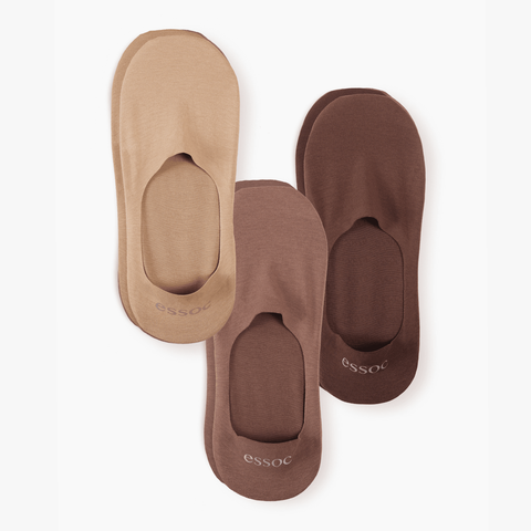 Unisex Cotton No Show Socks 3-Pack