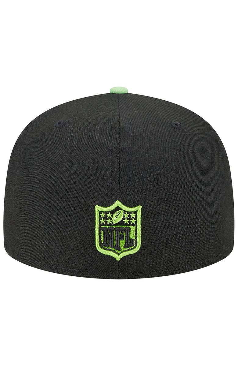 New Era Men's New Era Black Seattle Seahawks Pop 59FIFTY Fitted Hat, Alternate, color,