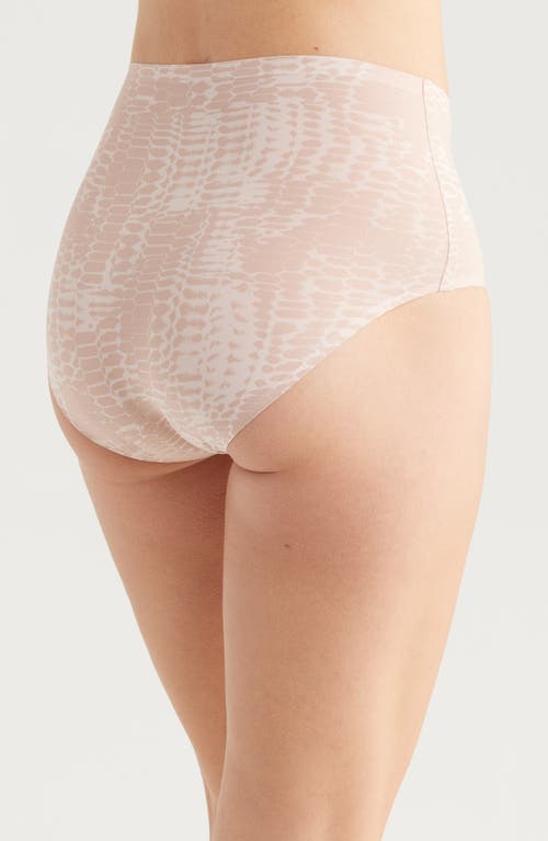 Chantelle Lingerie Soft Stretch High Waist Briefs In Light Snake Print