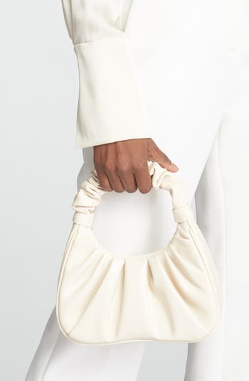Gabbi Ruched Faux Leather Hobo