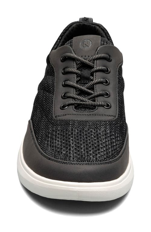 Nunn Bush Ponte Knit Moc Toe Sneaker In Black Multi