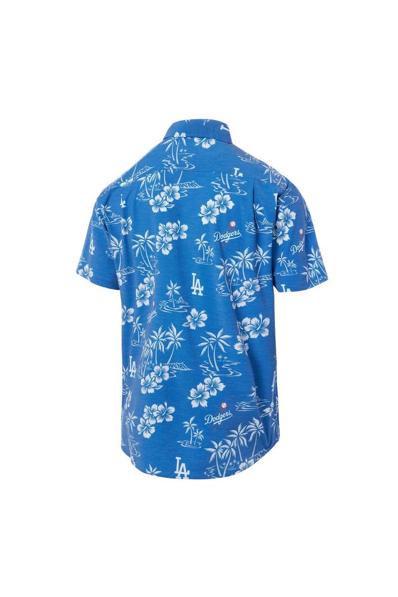 Men's Reyn Spooner Royal Los Angeles Dodgers Big & Tall Kekai Performance Tri-Blend Button-Down Shirt, Alternate, color, Royal