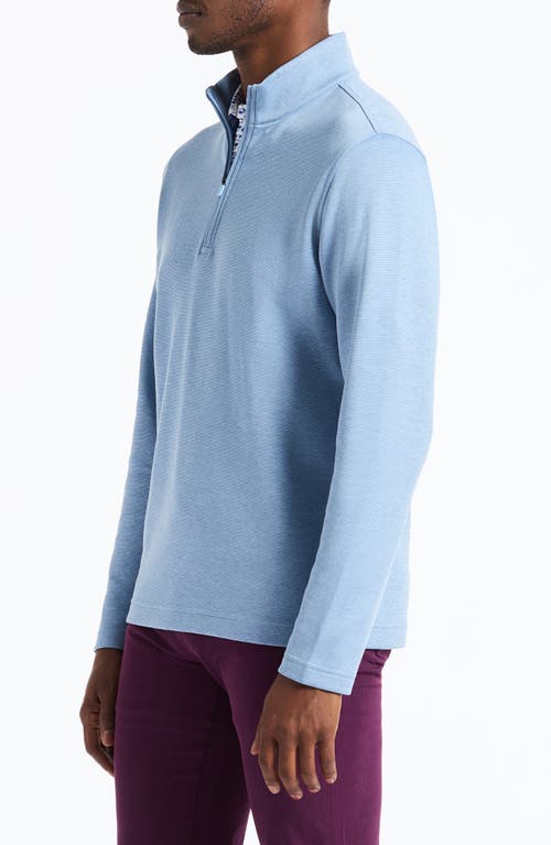 Robert Graham Troland Quarter Zip Sweater In Blue