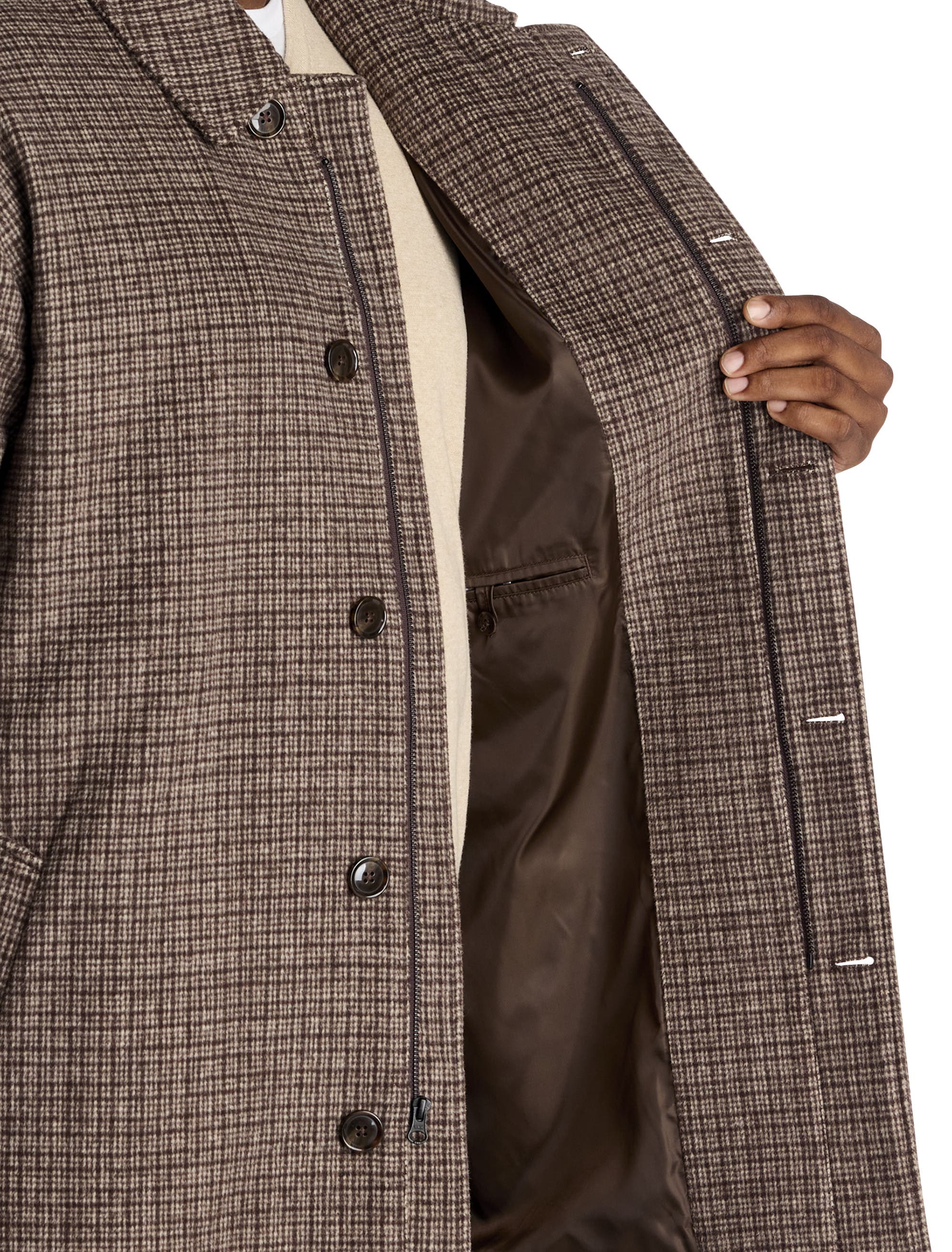 Big & Tall Patterned Overcoat - image 2