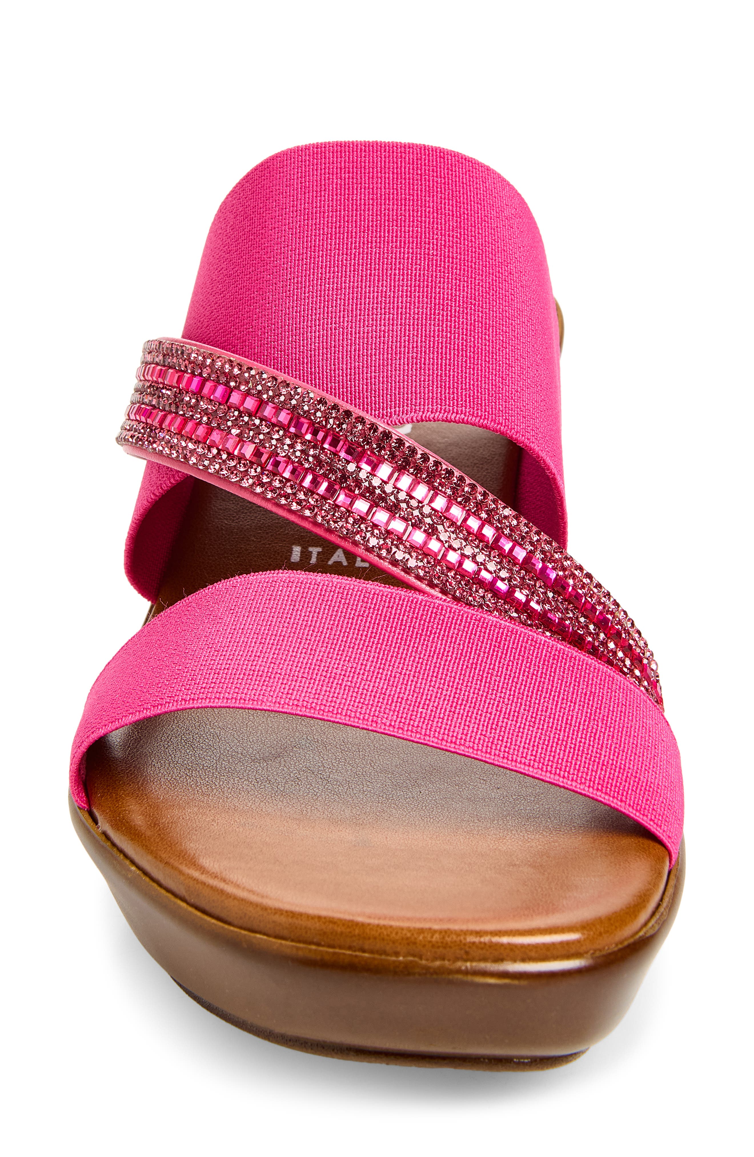 ITALIAN SHOEMAKERS Boom Wedge Sandal, Alternate, color, Fuchsia