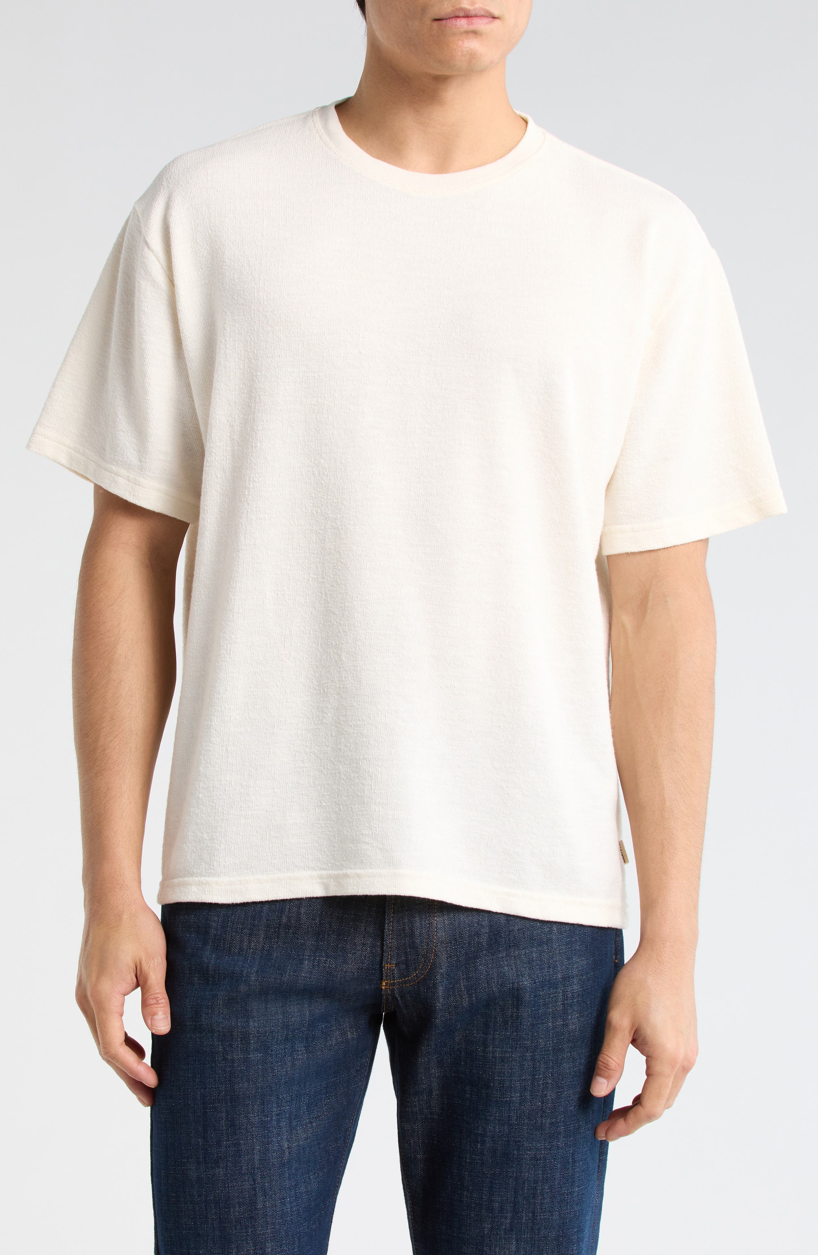 Lucky Brand Textured Boxy Knit T-Shirt
