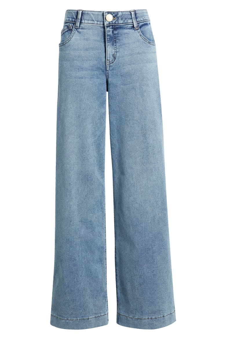 Sam High Waist Wide Leg Jeans, Alternate, color, MID BLUE