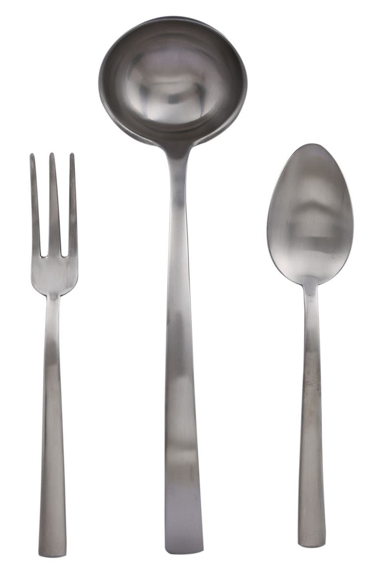 3-Piece Levantina Ice Serving Set, Main, color, ICE STAINLESS STEEL