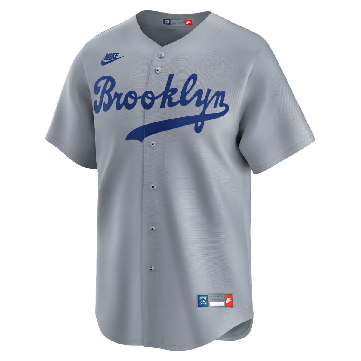 Nike Men's Nike Jackie Robinson Gray Brooklyn Dodgers Throwback