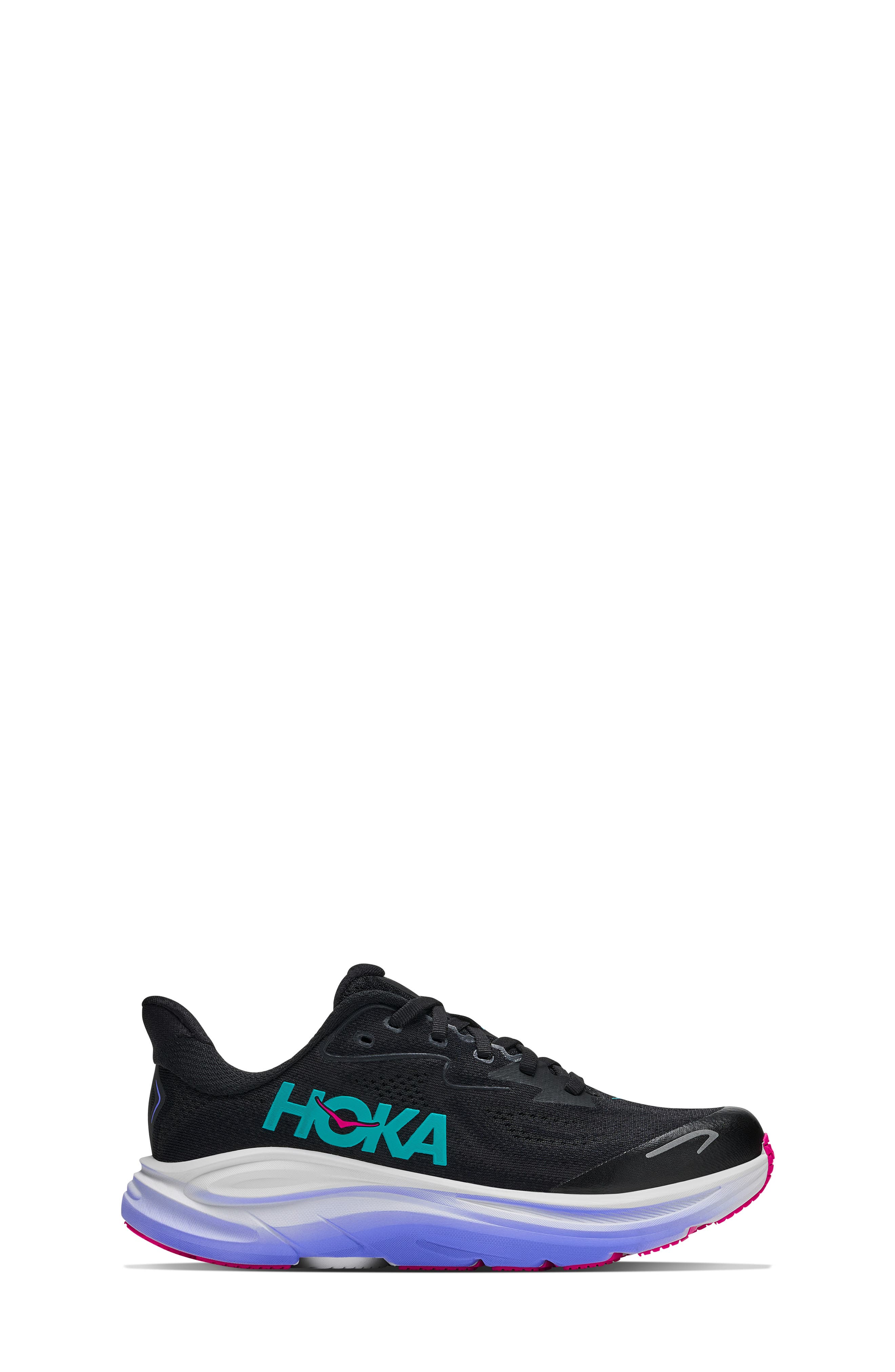Kids' Clifton 10 Running Sneaker, Alternate, color, BLACK / CARBON BLACK