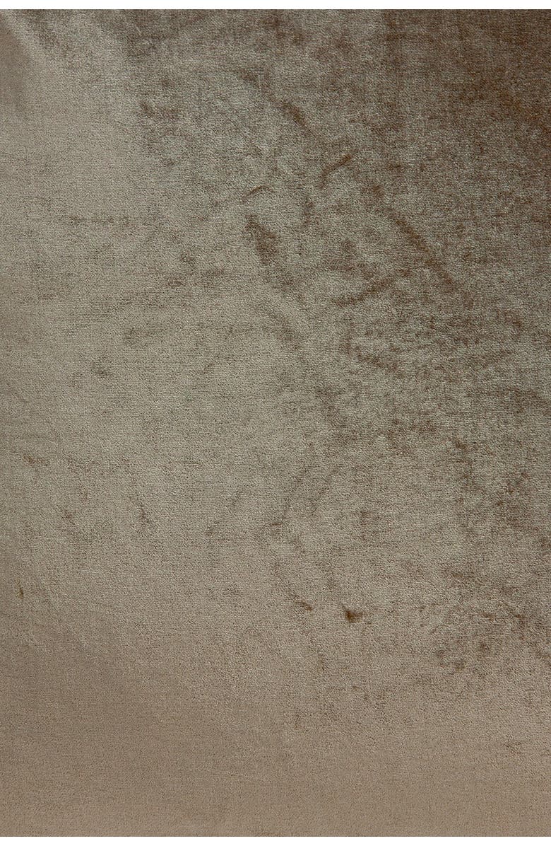 PARKLAND COLLECTION Druzy Transitional Solid Pillow - 22" x 22" - Taupe, Alternate, color, 