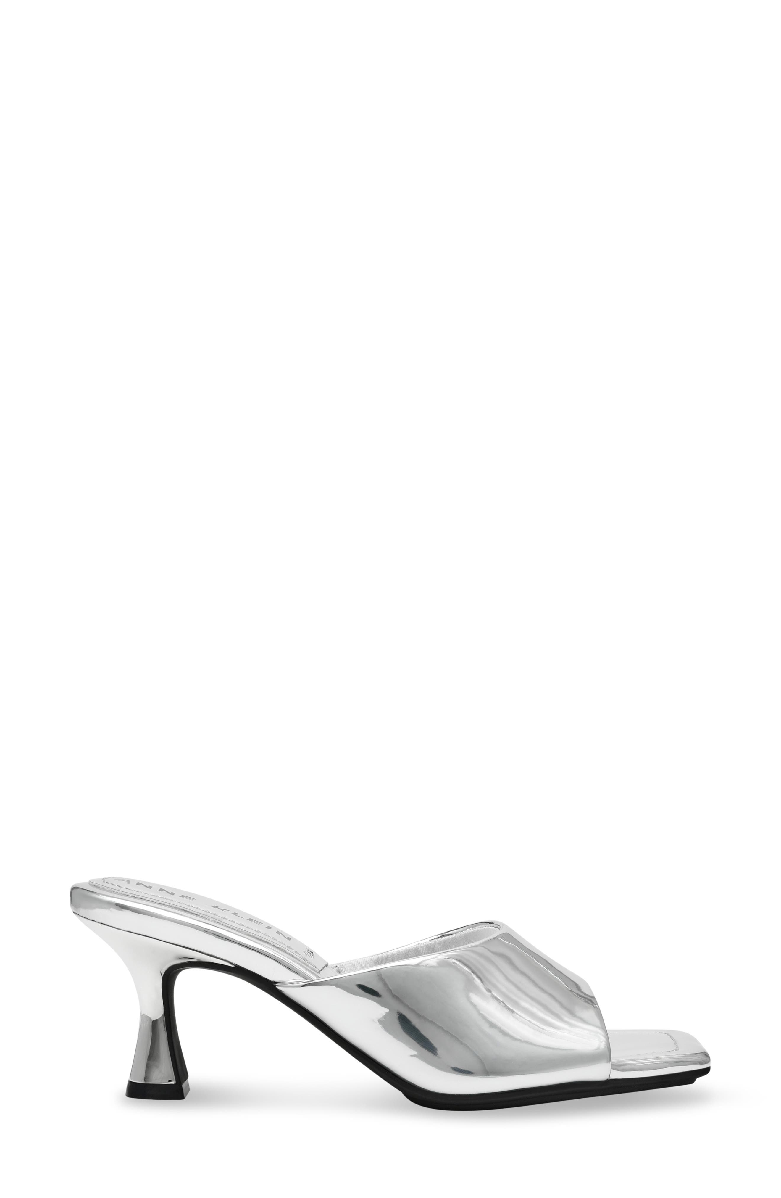 Anne Klein Jerilyn Slide Sandal, Alternate, color, Silver