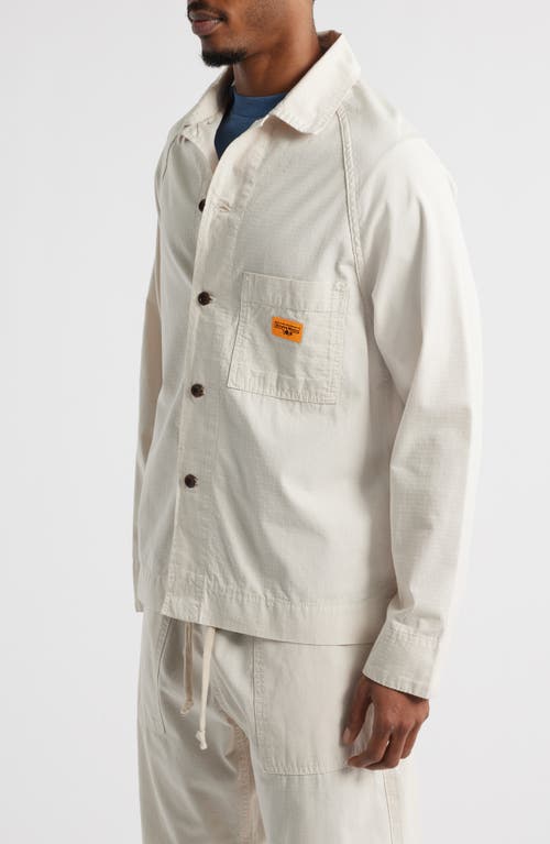 Service Works Organic Cotton Ripstop Front Of House Jacket In Brown