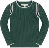 Hope & Henry Baby Boys' Organic Sporty Crew Neck Sweater, Infant
