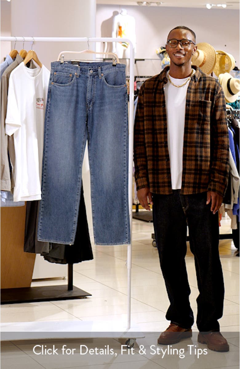 555<sup>™</sup> Relaxed Straight Leg Cotton & Linen Jeans, sales video thumbnail