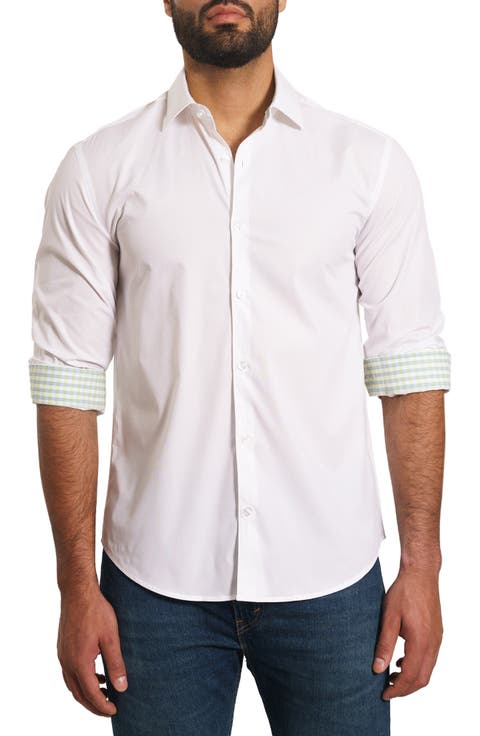 Trim Fit Button-Up Shirt