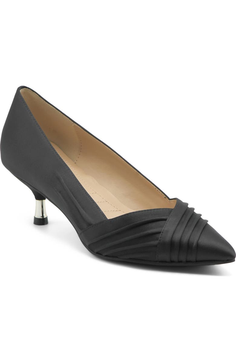 Adrienne Vittadini Sapient Pleated Kitten Heel Pump, Main, color,