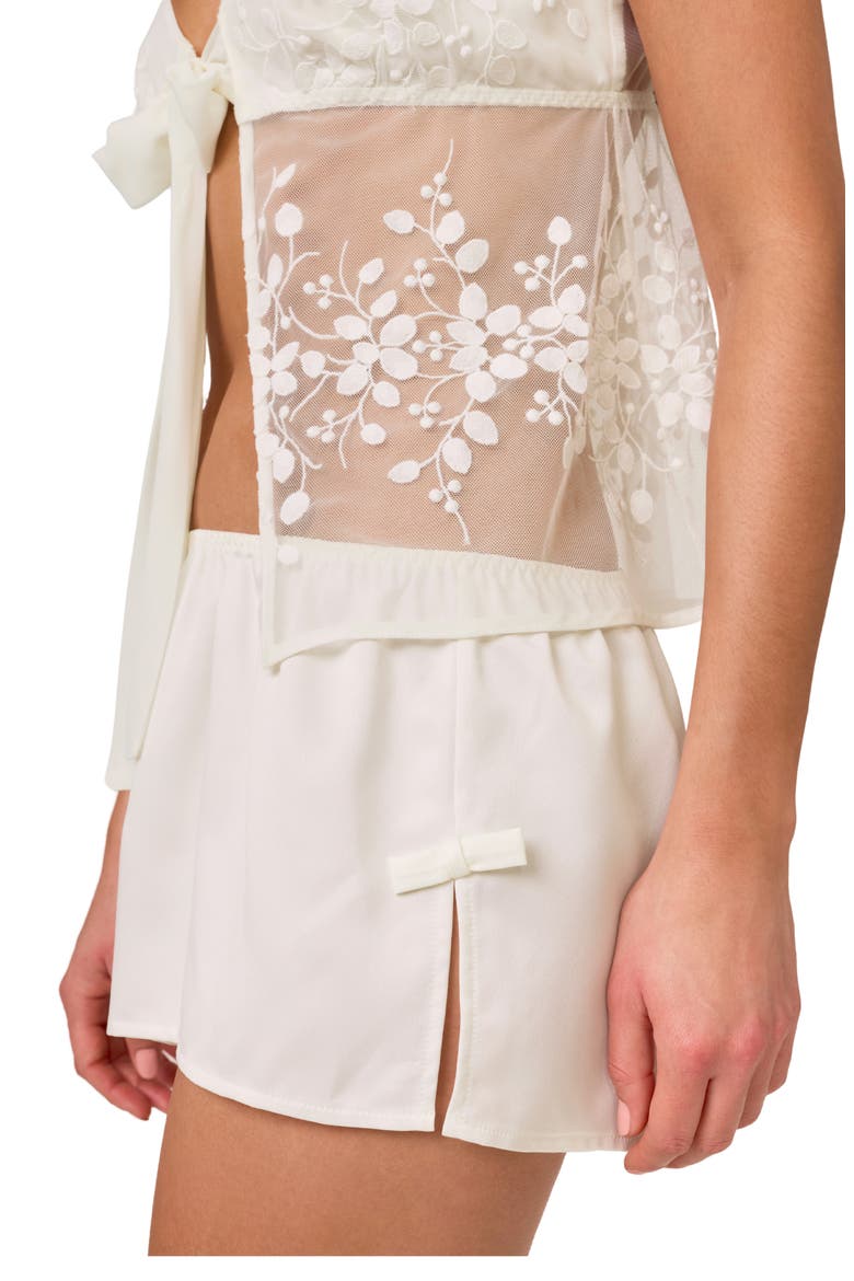 Tidal Short Pajamas, Alternate, color, IVORY