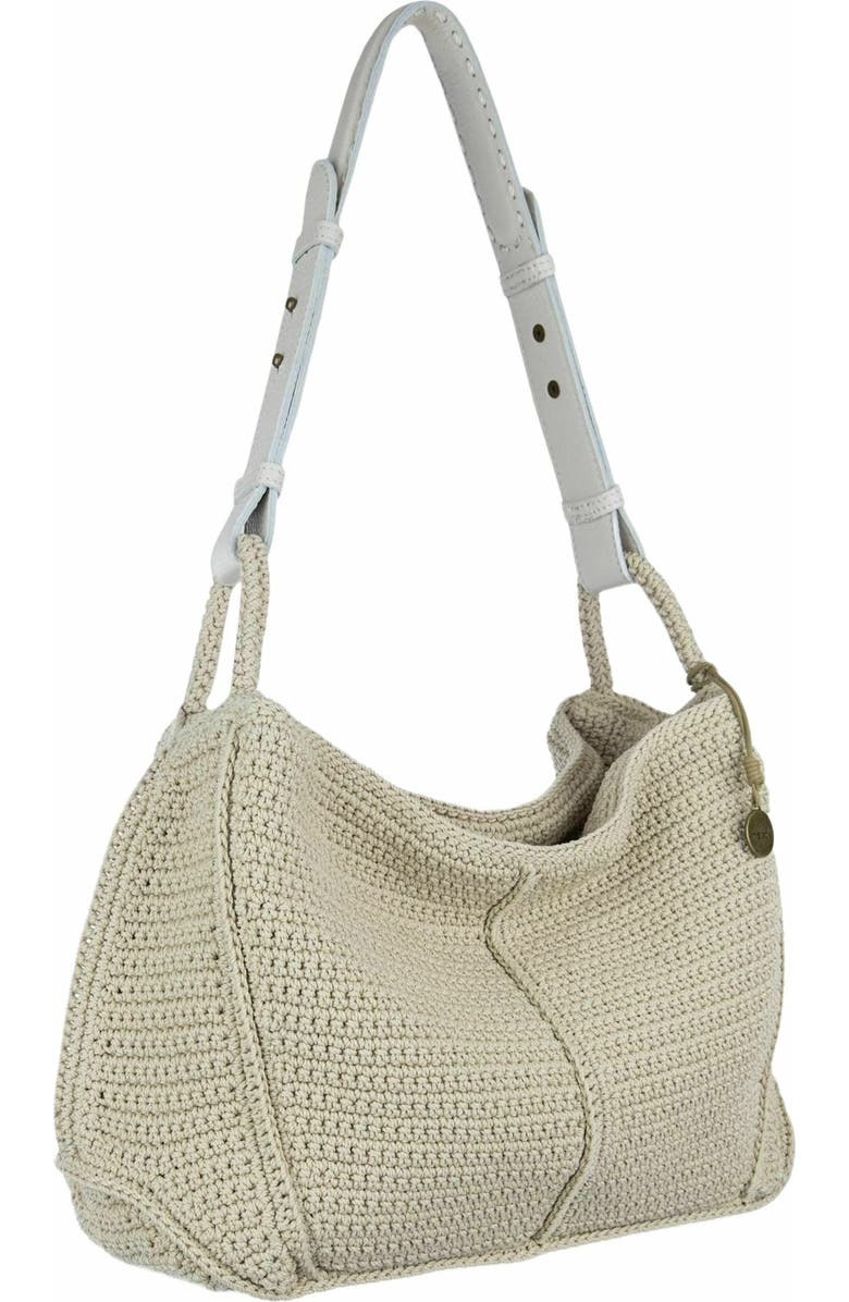 The Sak Los Feliz Hobo Leather Bag, Alternate, color, Ecru