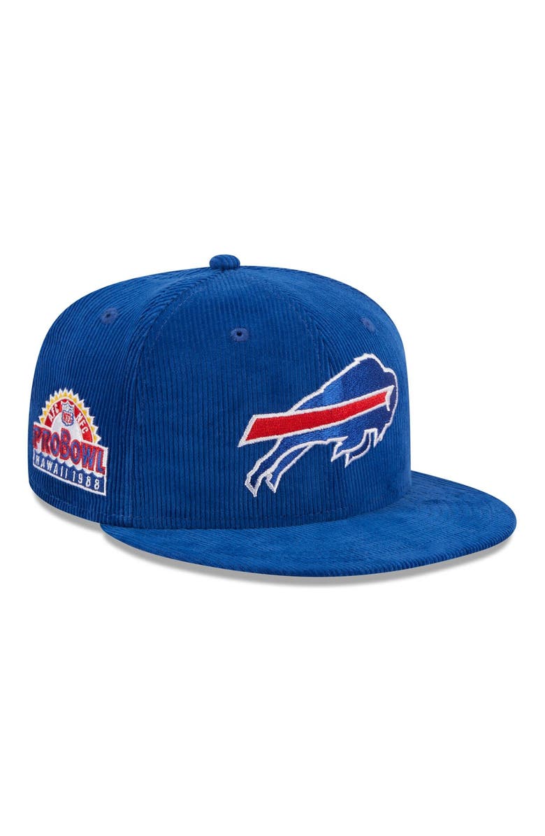 New Era Men's New Era Royal Buffalo Bills Throwback Cord 59FIFTY Fitted Hat, Main, color, 