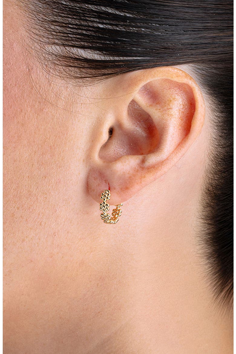 Beaded Luxe Hoop Earrings, Alternate, color, GOLD