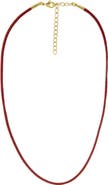 BY ADINA EDEN Colored Leather Rope Chain Choker Necklace