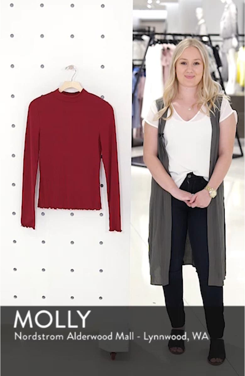 Slim Rib Long Sleeve Tee, sales video thumbnail