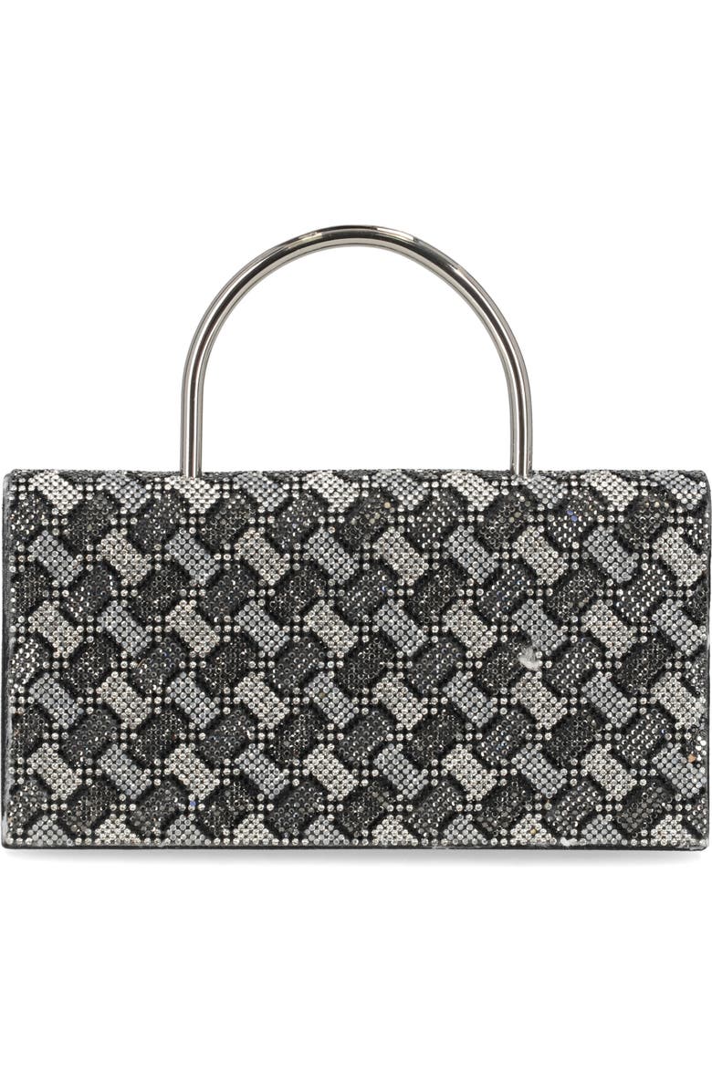 Jessica McClintock Corbin Microstone Top Handle Clutch, Alternate, color, Black Multi